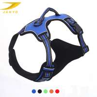 Wholesale custom comfort durable easy walk soft mesh reflective adjustable pet no pull dog harness