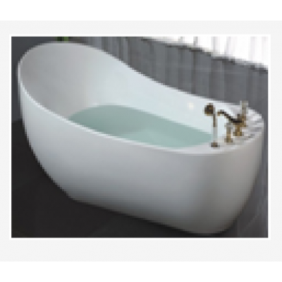 Hot sale matt  White solid surface bathtub, resin stone freestanding bath tub